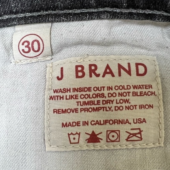 J Brand Charcoal Gray Pencil Leg Jeans - Size 30 - Picture 8 of 8